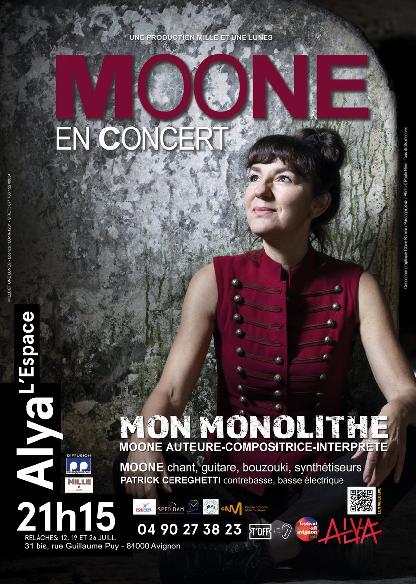 MooneChanteuse's tweet photo. Le Festival d'Avignon bat son plein !!! Venez !
Tous les soirs à 21h15, Espace Alya - La Yourte
(sauf les mardis, jours de relâche)
https://t.co/wbFY7pa6mB https://t.co/5F5DZOmP4j