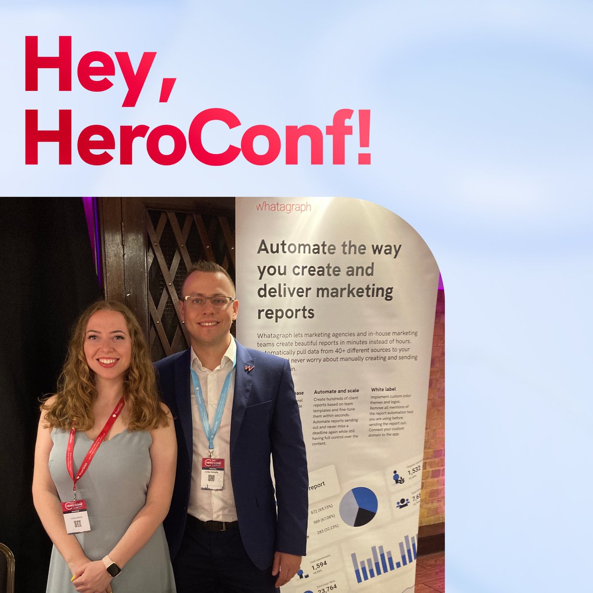 whatagraph's tweet photo. Hello, @heroconf! 🚀

We are waiting for all PPC experts in the reception — come to say hello!

And don't forget to grab an exclusive deal, available only for #heroconf attendees 👇
https://t.co/JHMOk9VLyB

#london #conference #marketing #digitalmarketing #ppc https://t.co/W3GKwRsSNf
