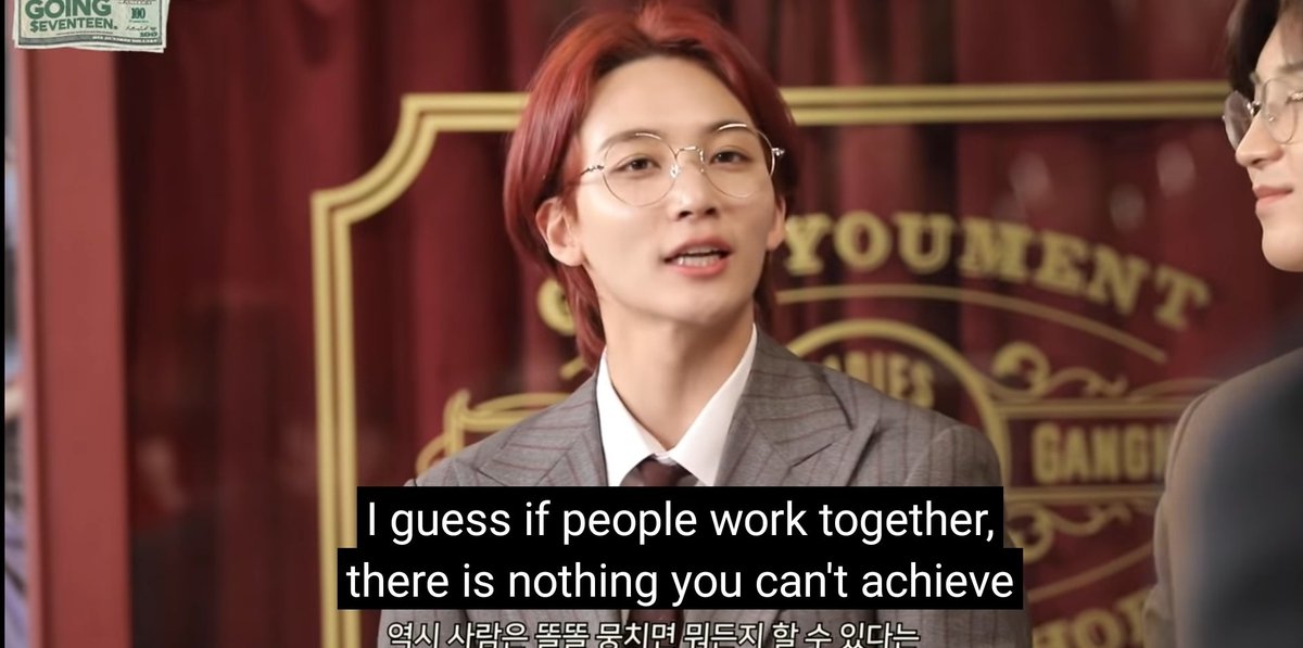 _YJH0NEY's tweet photo. "if people work together, there is nothing you can't achieve" — Yoon Jeonghan https://t.co/whqMdfsUeb