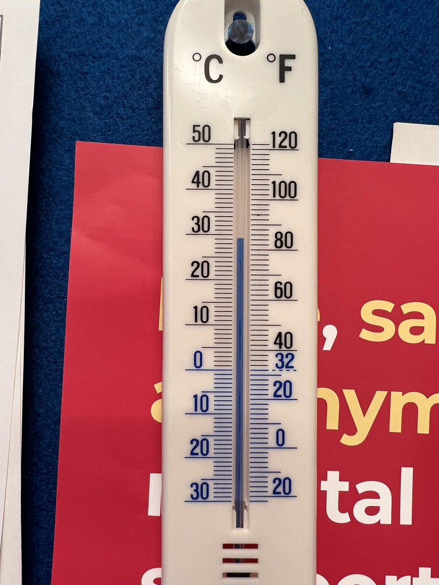 Will be providing live updates on the temperature in my consultation room today in General Practice 9 am and it’s 29° (84.2F). Remain calm and drink water. Encourage your vulnerable and elderly friends to do the same.