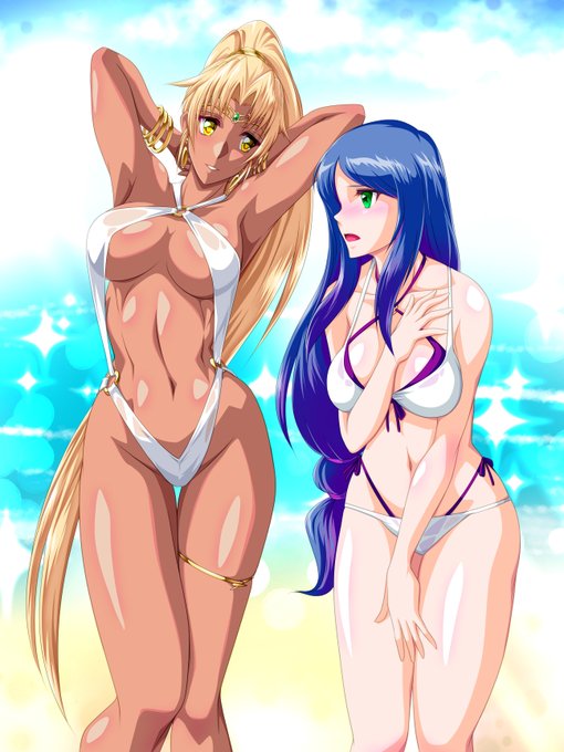 暑いので水着を描く 