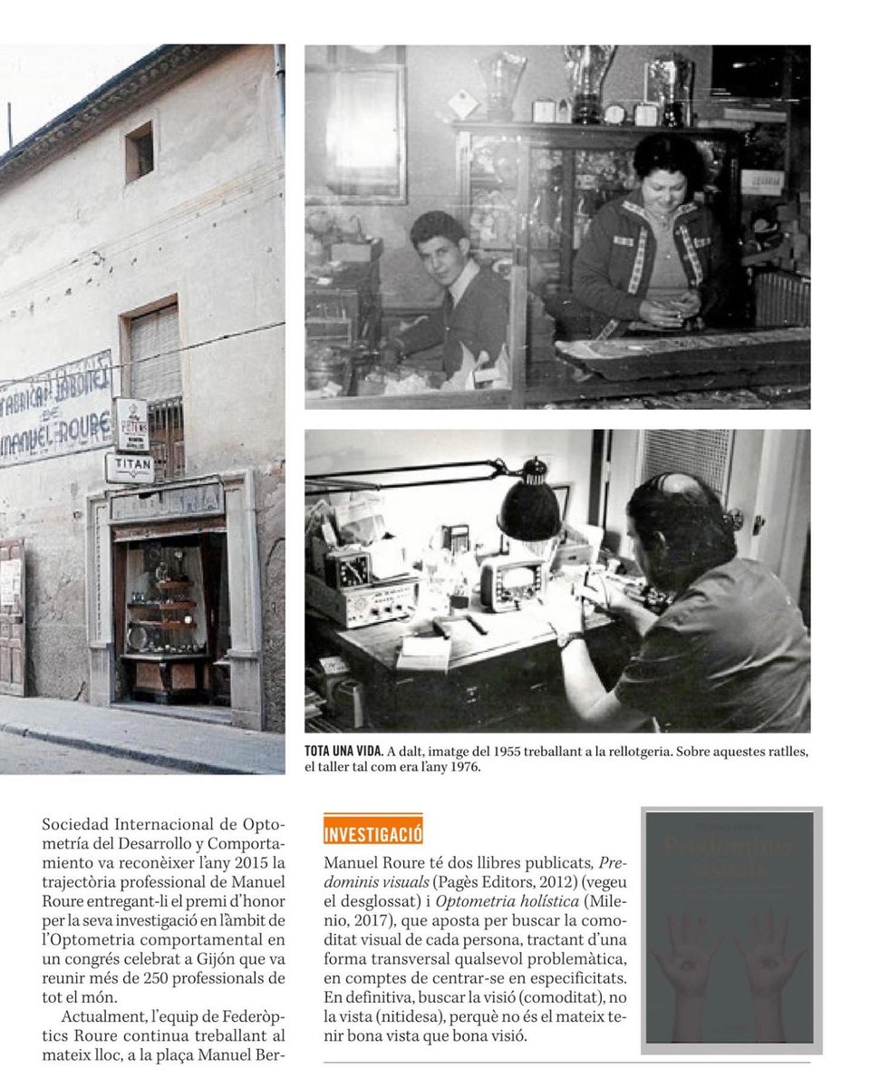 Aquest cap de setmana a la revista <a href="/SegreLectura/">Lectura</a> del <a href="/SEGREcom/">SEGRE</a> apareix un reportatge sobre els 50è aniversari de Federoptics Roure.
(1/2)
