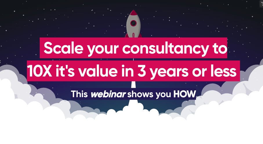 Do you want to build a great scalable business #consultancy? 

Join us on July 27 at 10 AM London time and learn how to prioritise actions that will lead to larger outcomes, addressing the common problems that #consultants like you face everyday.  

bit.ly/3o8rOUv