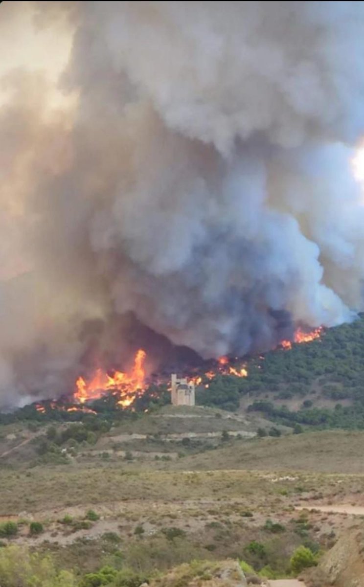aperez_85's tweet photo. El #incendio de la Sierra de #Mijas ya está estabilizado, pero viendo esta foto... se ha quemado toda la Sierra.

En mi foto de perfil estoy yo en lo alto de ese mismo castillo, ahora en llamas.

¿Qué paisaje se nos quedará tras esta desgracia? Estas vistas ya no existen. https://t.co/mWsp8xlhD9