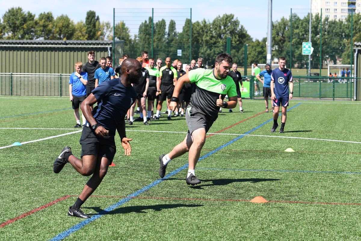 FARefereeing's tweet photo. We recently welcomed 80 Match Officials to our New Level 4 #Referees Development Day at @middxfa  ⚽ https://t.co/5dYZvRBfAK