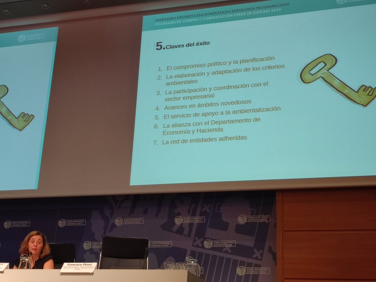 Euskadiko Erosketa eta Kontratazio Berdearen Programa aurkezteko jardunaldian parte hartzen. Lanbide Heziketan, <a href="/FPeuskadi/">FPeuskadi</a>-ko ikastetxeetan ingurumenari garrantzia ematen diogu.
#ErosketaBerdea <a href="/Ihobe_Eus/">Ihobe | EJ/GV</a>