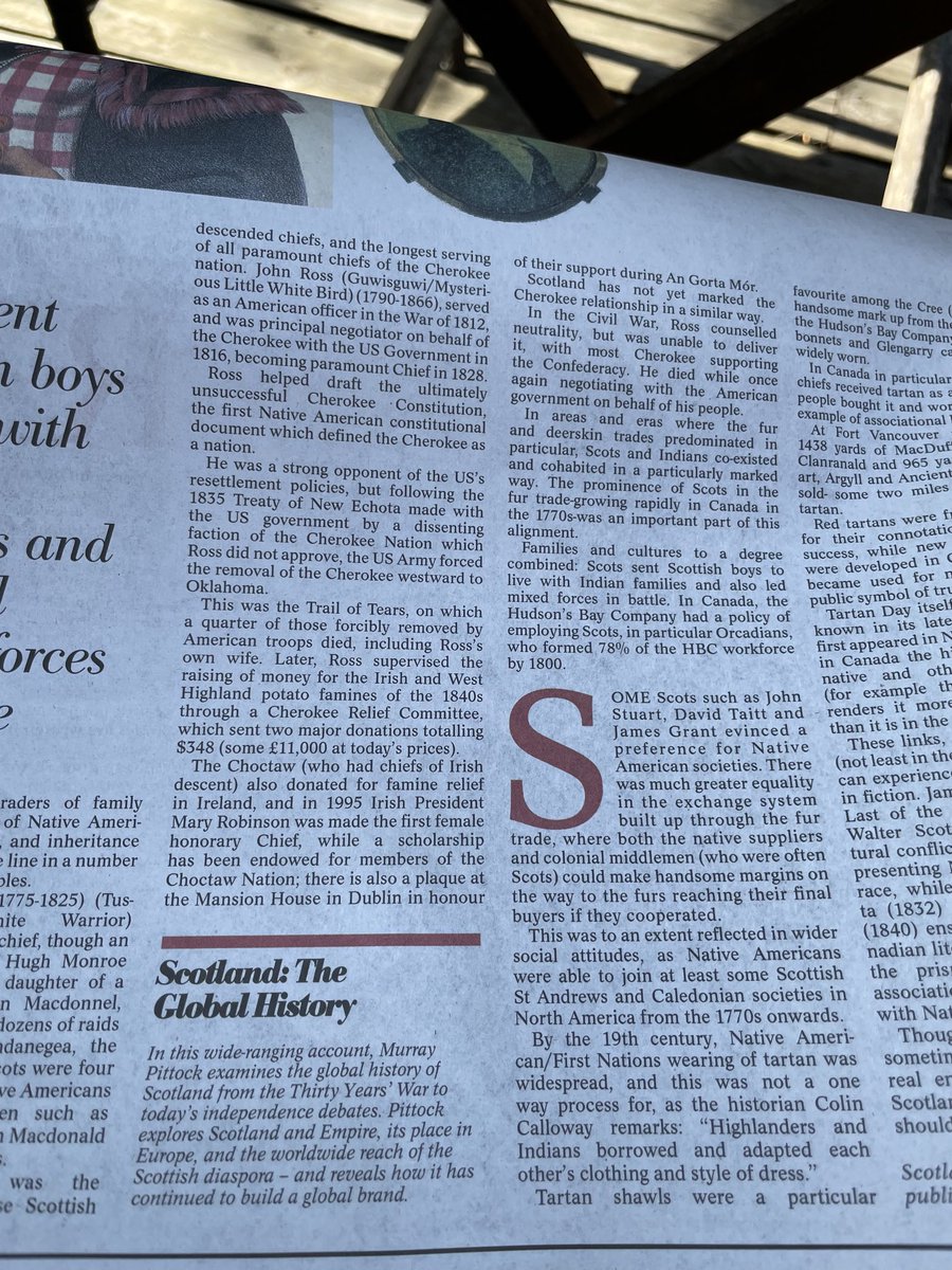 Good and interesting extract piece by Murray Pittock in ⁦@SunScotNational⁩ . Hope someone in SAH or VQ picks up the hint! ⁦@CherokeeNation⁩ #scotland #globalties