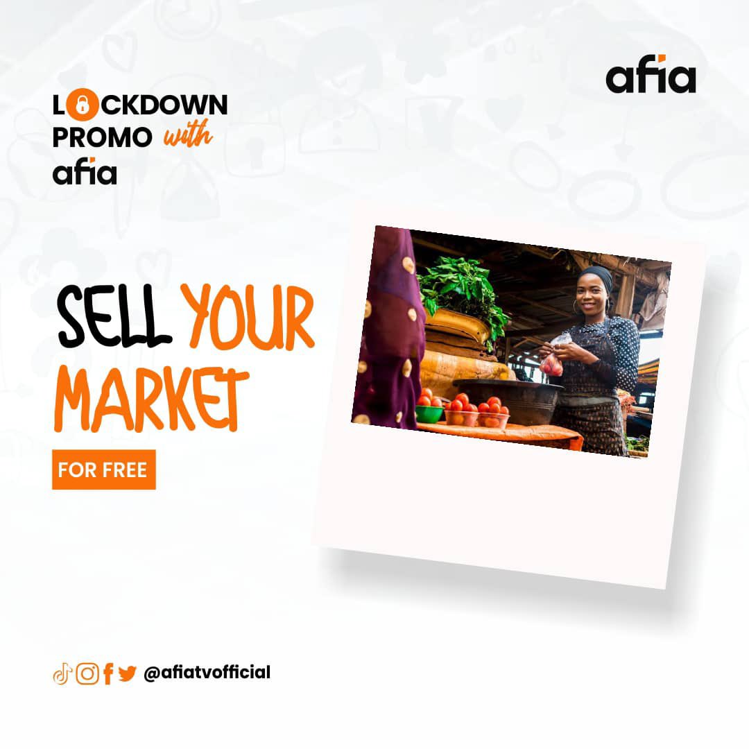 AfiaTvOfficial's tweet photo. Onye ahia,
Advertise your business in the comment section, your customers are here.
Ahia oma.
#Afiatv #lockdownpromo #afialockdownpromo https://t.co/3C0CvIsTIs