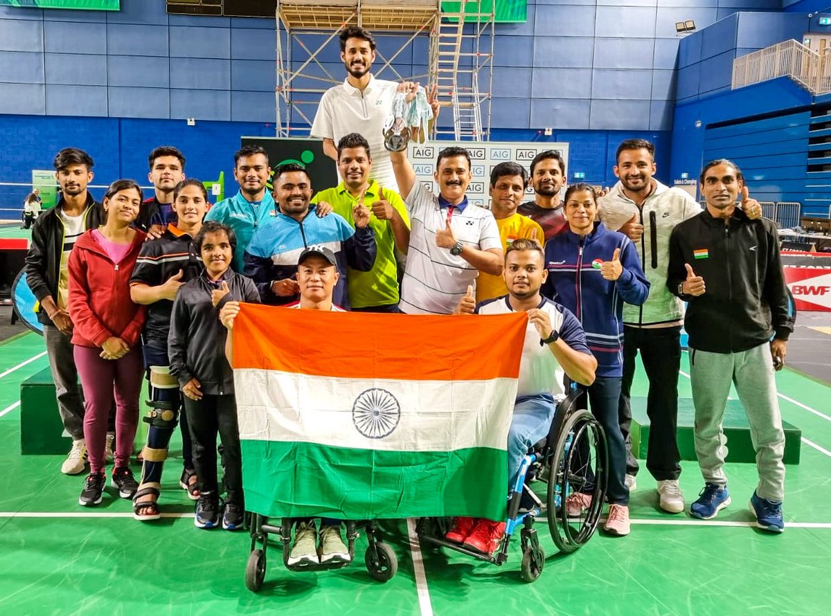 IndiaSports's tweet photo. Para Badminton #IndianContingent come home prouder after winning 11 medals at Ireland Para Badminton International 2022 

GOLD      2 🥇
SILVER    4 🥈
BRONZE 5 🥉

Great performance, everyone! 🙌 
#badminton https://t.co/29cmsZvhaG