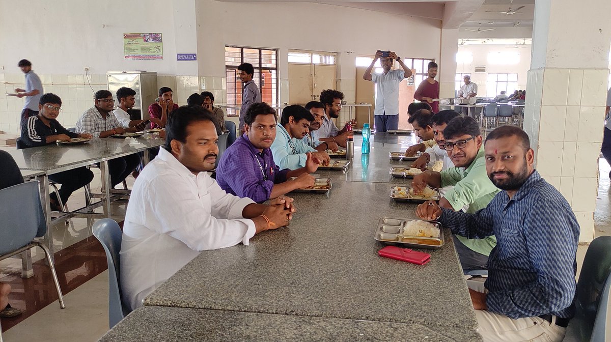 sgc_rguktb's tweet photo. As per the instructions passed by Hon'ble Director Prof. Satish Garu, faculty joined and had lunch along with students in all the mess halls.
We expect this could bring a linear positive change in the quality provided.
#rguktbasar #MessInMess https://t.co/R9yDWSfm2B