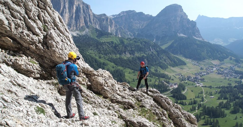 colletts's tweet photo. The Via Ferrata Brigata Tridentina is a popular route in the Dolomites because it has a fun mixture of climbing, bridges, ladders and fantastic views!  It is located on the Sella and is very accessible due to its short access.  
Have you ever experienced this Via Ferrata? https://t.co/8ugdr6IdXs