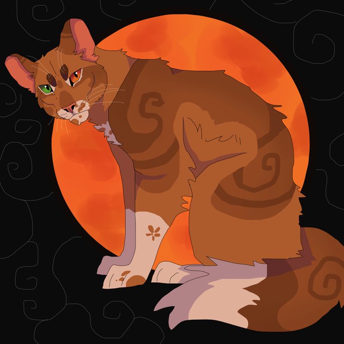 Warrior Cats Firestar and Heart cursor – Custom Cursor