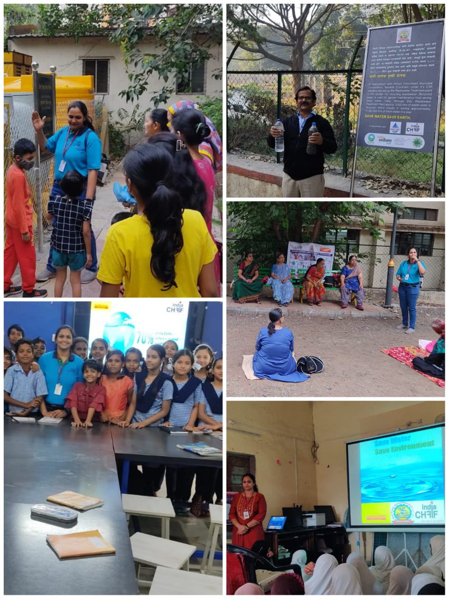 IndiaCHF's tweet photo. Save Water awareness program in schools and gardens of Pimpri Chinchwad Municipal Corporation  was launched last month in schools and gardens after the waste water treatment plants were functional in 3 public  gardens. Young students are taking lot of interest in the subject https://t.co/WO9RI4kZJs