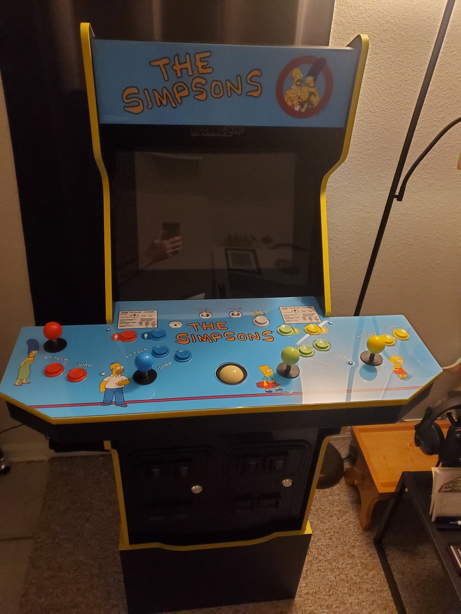 CAMFgaming's tweet photo. #CAMFers my new toy #simpsons #simpsonsarcade #1UP #1uparcade @TheSimpsons #Arcade #arcadegames https://t.co/fuPfnB9dyL