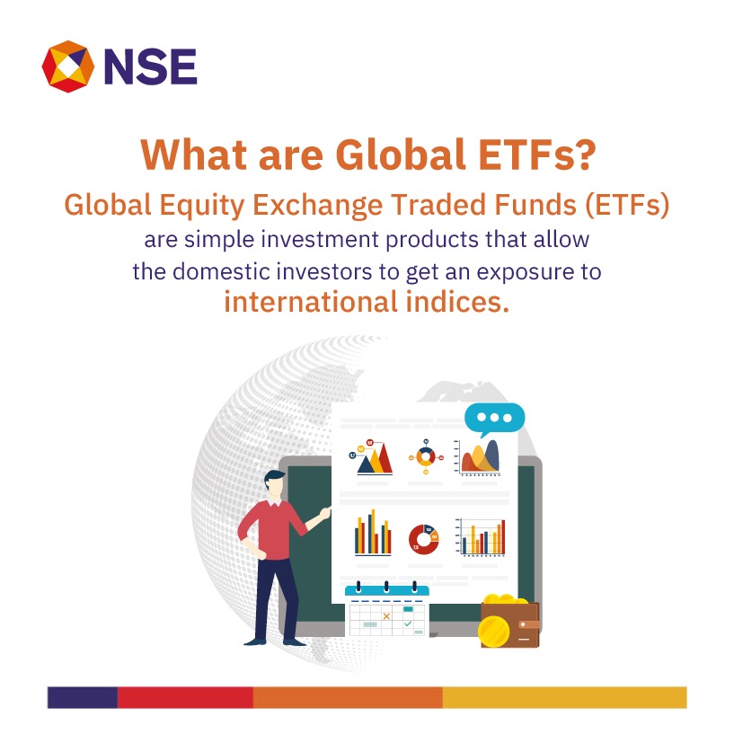 NSEIndia's tweet photo. Like any other company stock, Global ETFs trade on the cash market of the National Stock Exchange. They can be bought and sold continuously at market prices. To know about list of Global ETFs available visit https://t.co/keLyHTiPPM
#NSE #GlobalETF #StockMarket #ShareMarket https://t.co/K60UqmwTGR