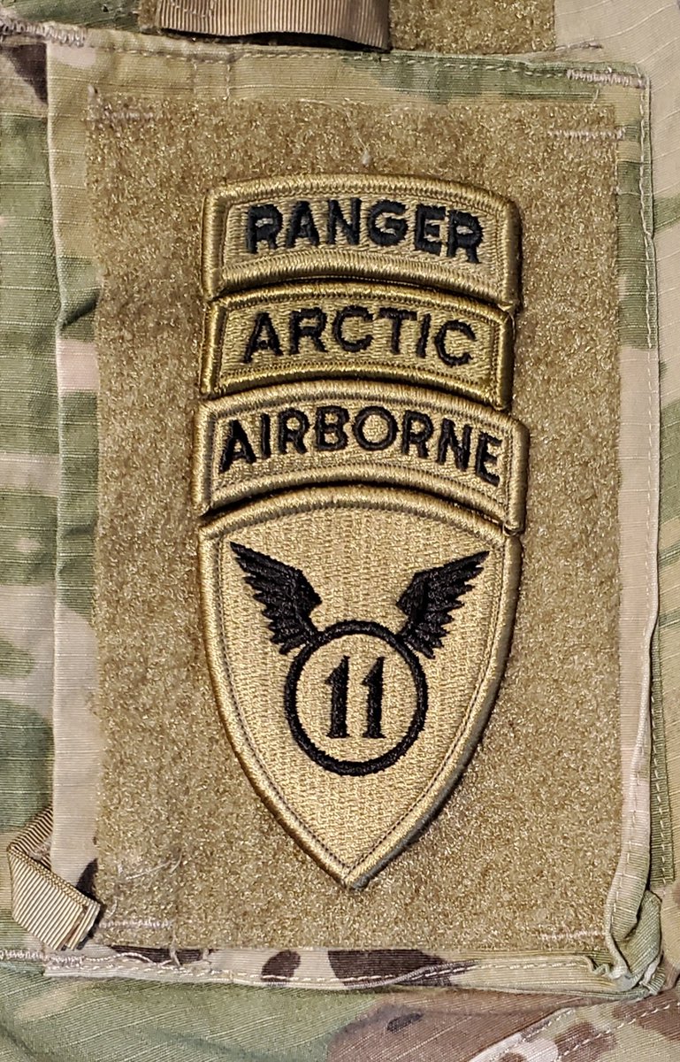 JEDoiron's tweet image. Prepping for day 1 back at Fort Wainwright and I have to say that I am loving the new 11th Airborne Division patch! WAY better than wearing Tropic Lightening up here in the Great North! #ArcticAngels #ArcticWolves