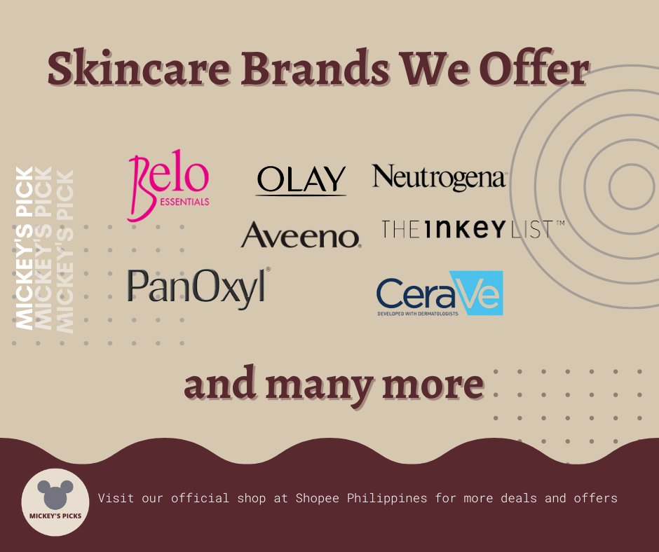 _mickeyspicks's tweet photo. Are you looking for a legit online shop for all your skincare needs??
Worry no more, because we've got you all covered.

In Mickey’s Picks, we offer a wide range of skincare products and we assure you that they are all authentic and at the most affordable price. https://t.co/yfwdCs7Wb1
