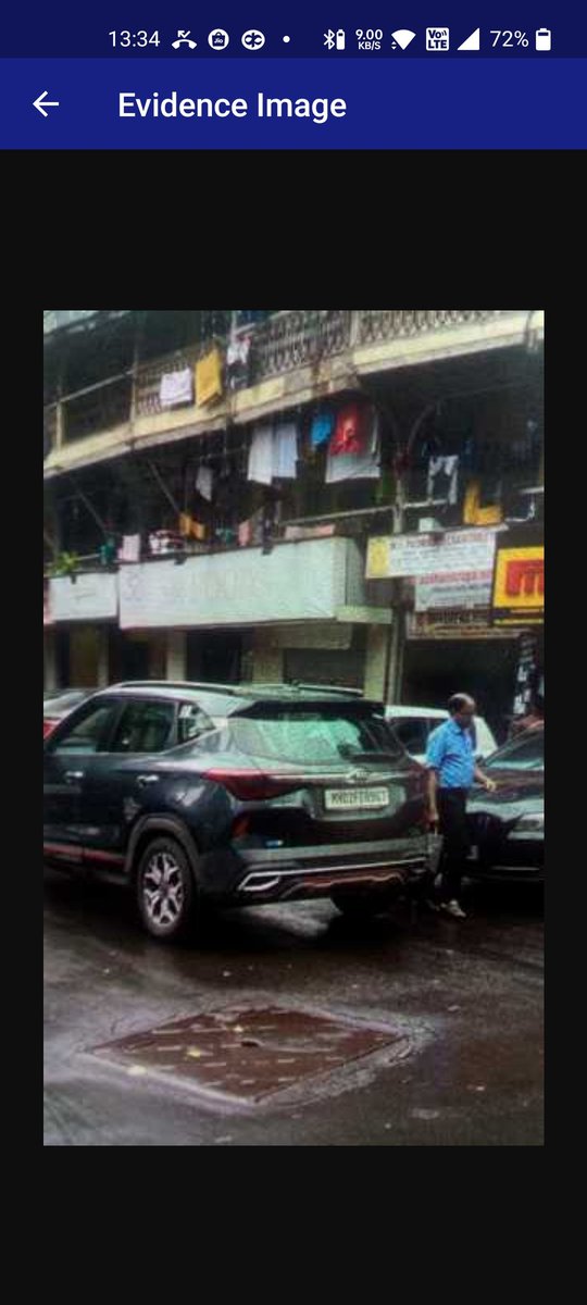 Latish_Setpal's tweet photo. I was challaned 1500 for a car which was the same model as mine and had similar number but the state is different.
I put up a grievance in MTP app and they declined it.
The evidences are not clear. My car number is MH02FE8967 and in the image the car number clearly starts with K https://t.co/bOVGySS8z1