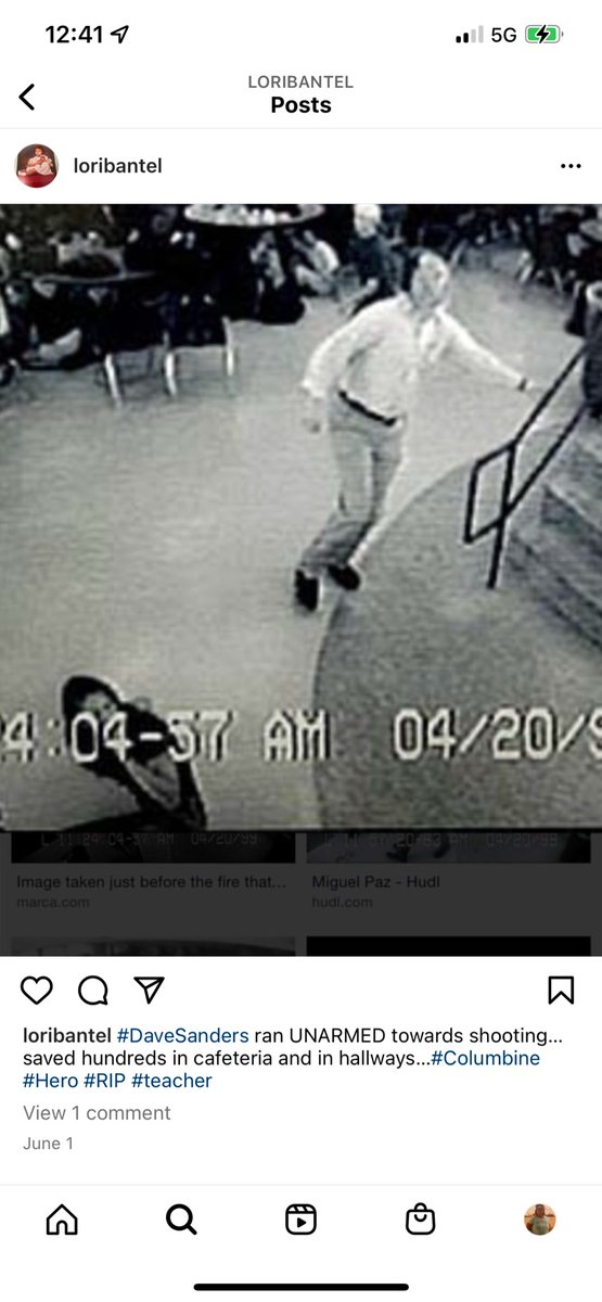 lcoco37's tweet photo. @mmpadellan I watched the whole thing and I could scream and cry and throw things…OR remember #DaveSanders who saved HUNDREDS in the cafeteria and could have run out with them and still be alive today but he ran INTO an active shooting and was shot and bled to death when help did not come❤️ https://t.co/L8rJhVFonF