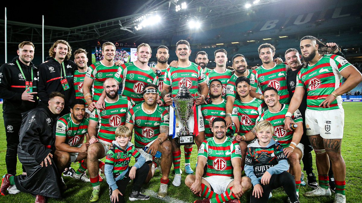 SSFCRABBITOHS's tweet photo. Your winners of the inaugural Mortimer-McCarthy Cup 🏆😁❤️💚

#GoRabbitohs https://t.co/kPubbKrIDJ
