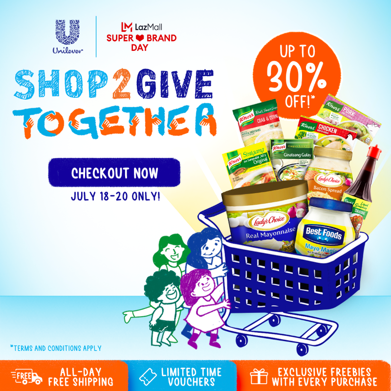 LazadaPH's tweet photo. Nakapag-check out na ba lahat ngayong #UnileverSuperBrandDay? ๐ฅฐ Don't miss the chance to #Shop2GiveTogether today!
Head over to #LazMallPH ๐ https://t.co/oUxtRIf9zh and get up to 50% off your beauty, homecare, and food picks ๐
#LazMallPHxUnilever #LazadaPH
