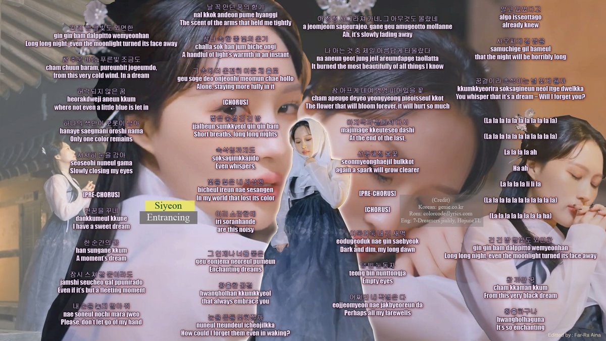 missfarraaina2's tweet photo. Dreamcatcher editted lyrics (12) :

35. Jiu - Cherry (Real Miracle)
36. Gahyeon - Playground 
37. Dami - Beauty Full 
38. Siyeon - Entrancing (황홀경) (极夜)

#드림캐쳐 #Dreamcatcher #지유 #Cherry #Real_Miracle #가현 #Playground #다미 #Beauty_Full #시연 #황홀경 #极夜 https://t.co/9XgXHSLXcY