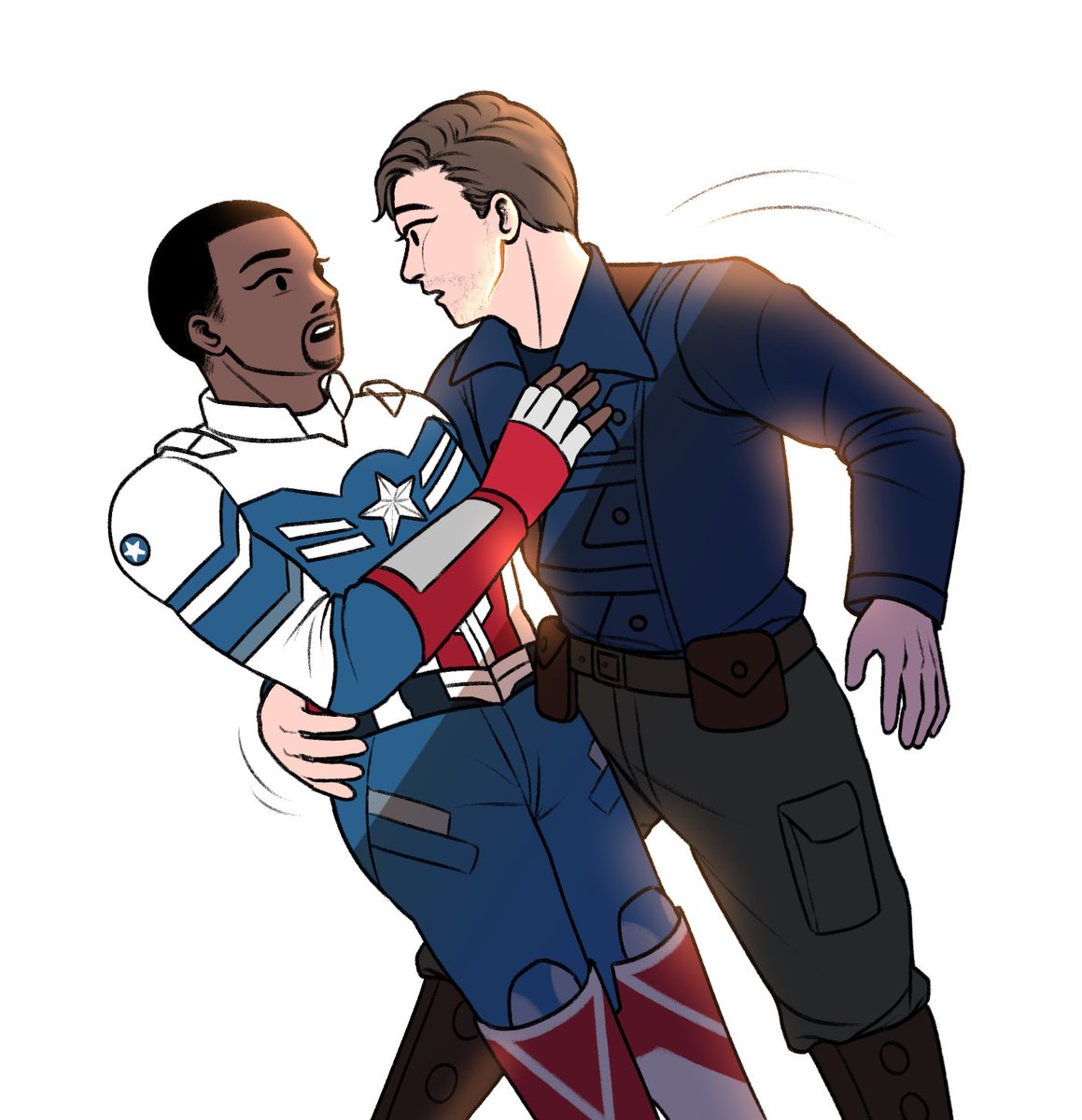 bunetties's tweet image. day 1: multiverse (based in canon) for @sambuckyauweek 💫 #sambucky #buckysam #winterfalcon