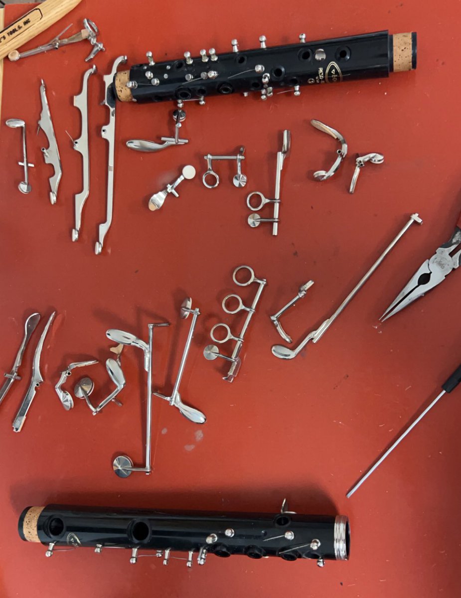 msneidmusic's tweet photo. Just wrapped up a week in Colorado at CIOMIT learning some basics to repair instruments! A total necessity living in India where we don’t have repair techs nearby. #musiced #banddirectors #instrumentrepair #asbindia #asbms #asbhs https://t.co/rIRCct2aRv