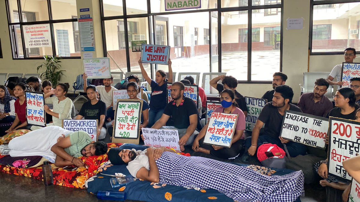 Day16
Dr.Shivam Sharma and Dr.Satnam Singh are on hungr strike till death since last 98 hours and 50 hours respectively.Its a shame that no helpful action has been taken by <a href="/PunjabGovtIndia/">Government of Punjab</a> <a href="/BhagwantMann/">Bhagwant Mann</a> <a href="/Sandhwan/">GURPREET SANDHWAN</a> <a href="/HarpalCheemaMLA/">Adv Harpal Singh Cheema</a> <a href="/Laljitbhullar/">Laljit Bhullar AAP</a> <a href="/KuldeepSinghAAP/">Kuldeep Singh Dhaliwal</a> <a href="/CsPunjab/">Chief Secretary Punjab</a> <a href="/CMOPb/">Lucky Singh</a>