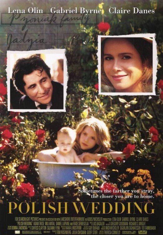 FilmNewsNos's tweet photo. 🎬MOVIE HISTORY: 24 years ago today, July 17, 1998, the movie ‘Polish Wedding’ opened in theaters!

#ClaireDanes #JonBradford #AdamTrese #LenaOlin #RamseyKrull #GabrielByrne #DanielLapaine #RadeSerbedzija https://t.co/pn6B5b4Jwi