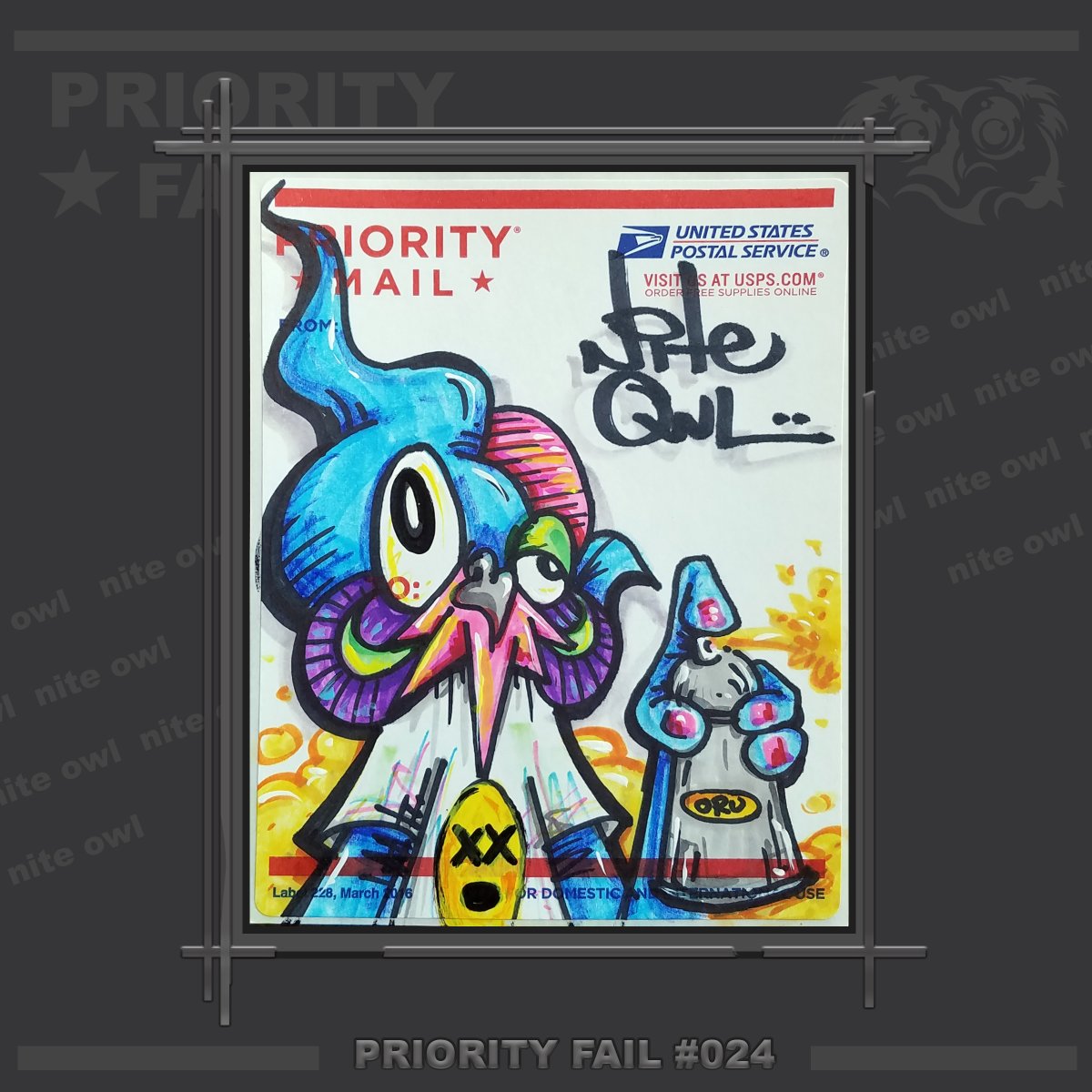 NaitoOru's tweet photo. this sums up how i spent my day...tsssssss...tsssssss....splatter splatter.
#paintparty
#sundayfunday

scoop this #priorityfail for your collection and receive the physical sticker too!
https://t.co/hbEWATgRiW

$owl
#manifold
#graffiti 
#art 
#StreetArt 
#stickers
#owls https://t.co/cdlRBA8yKf