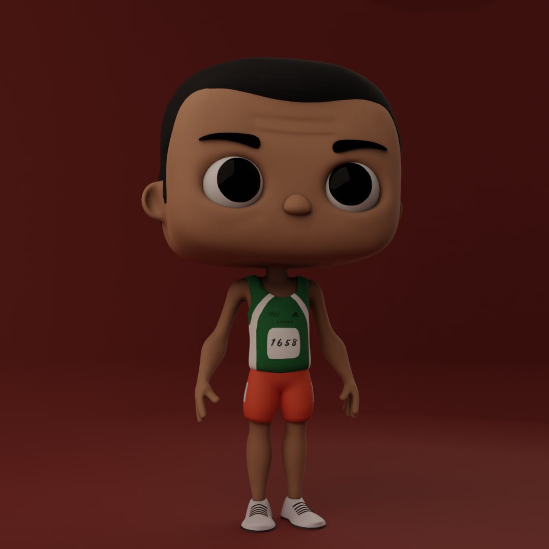 BeBlocky's tweet photo. Honoring our athletes with @HaileGebr #Blocky 🇪🇹🇪🇹🇪🇹 What do y’all think? https://t.co/eaCi5eI3h7