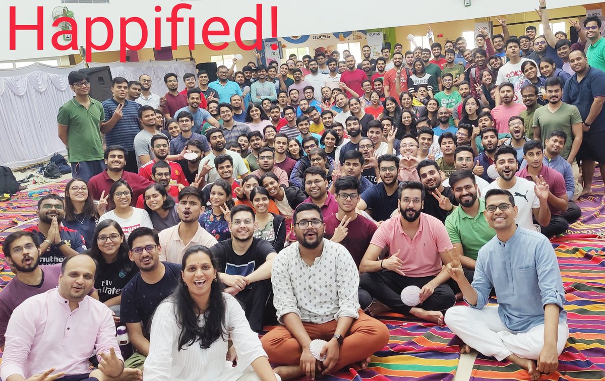 viratchirania's tweet photo. Hundreds n hundreds of budding managers from some of the top B schools experienced the subtle magic of SKY (@ArtofLiving 's Sudarshan Kriya Yoga)!

Happified and energized to face the world with a new outlook! (Sharing Pics from 2 batches here)

#TrueEducation
Thank You @SriSri https://t.co/7YcAvoQBHy