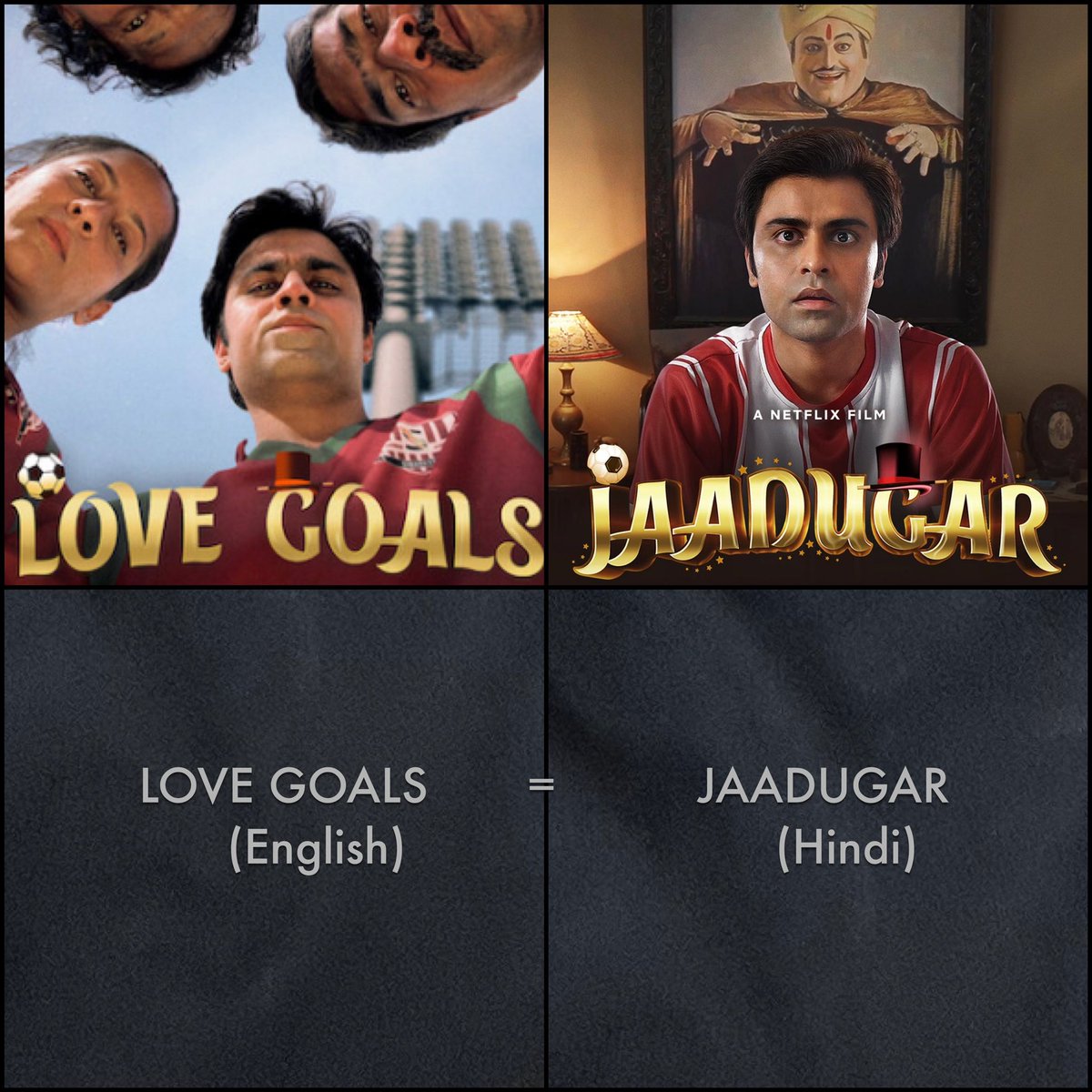 Checkout this new feature film JAADUGAR on <a href="/netflix/">Netflix</a> … a Netflix original. Outside India, it shows as LOVE GOALS. 

You might know one of the actors in there 😱🙈

#JaadugarOnNetflix #Jaadugar