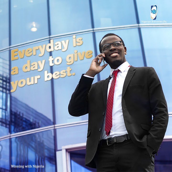 NBPLC's tweet photo. The only way to achieve excellence and brew success is to give your best. 

Give your best today and everyday.

#NigerianBreweriesPlc #WeAreNBplc #Motivation #HumansofNB #Excellence #Brewersthatcare https://t.co/6UtBb4ZDSA