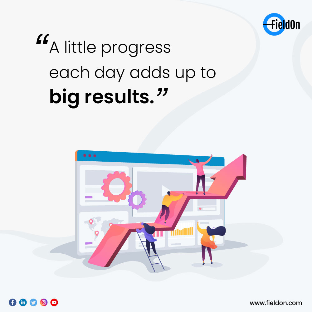 FieldOn__'s tweet photo. A Little progress each day adds up to big results.
#mondaythoughts #progress #achievebig #results #goals #success #Fieldon #MondayMotivation https://t.co/yGX7TrruQM