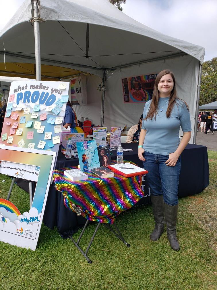 AlyseSteves's tweet image. Thank you to @SDPublicLibrary for making this #SanDiegoPride memorable! #mySDPL #libraryPRIDE #Pride2022