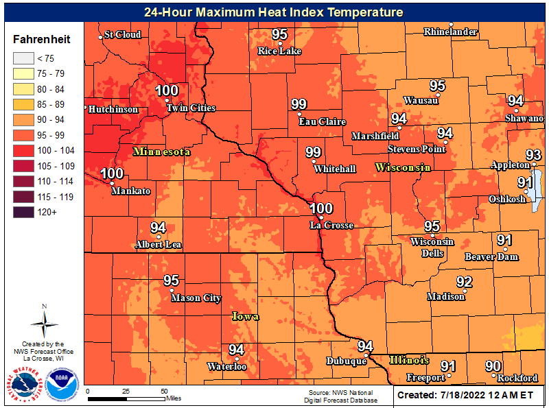 Good Morning SE Minnesota!

If you know someone who likes the weather today, cut them out of your life.

Sunny with deadly heat, highs in the upper 90s (Will feel over 100).

#MNwx #WIwx #IAwx #Minneapolis #RochMN #Austin #Rochester #LaCrosse #Mankato #MasonCity #EauClaire https://t.co/iP3m9jVF9x