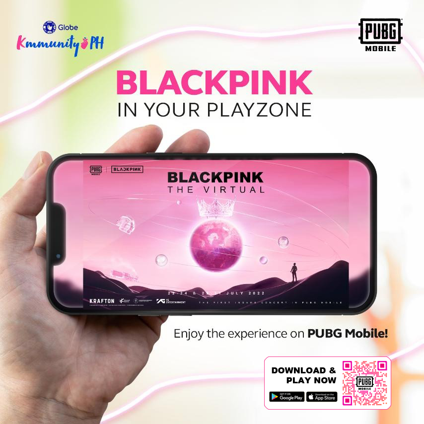 KmmunityPH's tweet photo. It’s #BLACKPINK time. 🖤💗 Send us your favorite gif of JISOO, JENNIE, ROSÉ, and LISA in the replies if you’re excited to watch the girls on PUBG Mobile for #TheVirtual! 👇 

#GlobeBLACKPINK #GlobeKmmunity https://t.co/qggzDKbTHA