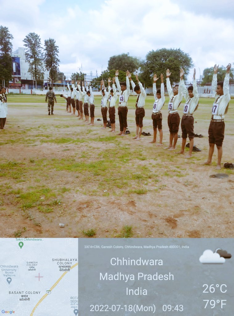 NccDteMPCG's tweet photo. #NCCactivity
#Enrolment 
#FitnessCheck
24 MP Bn NCC Chhindwara/Jabalpur Gp under the aegis of MP&amp;CG Dte conducted Enrolment at Govt Ex HSS Chhindwara. The unit successfully launched Online Enrolment Process. Kudos to unit. A few pics. 
@HQ_DG_NCC 
@drajaykumar_ias 
@PRODefNgp https://t.co/eReAhXvTqM