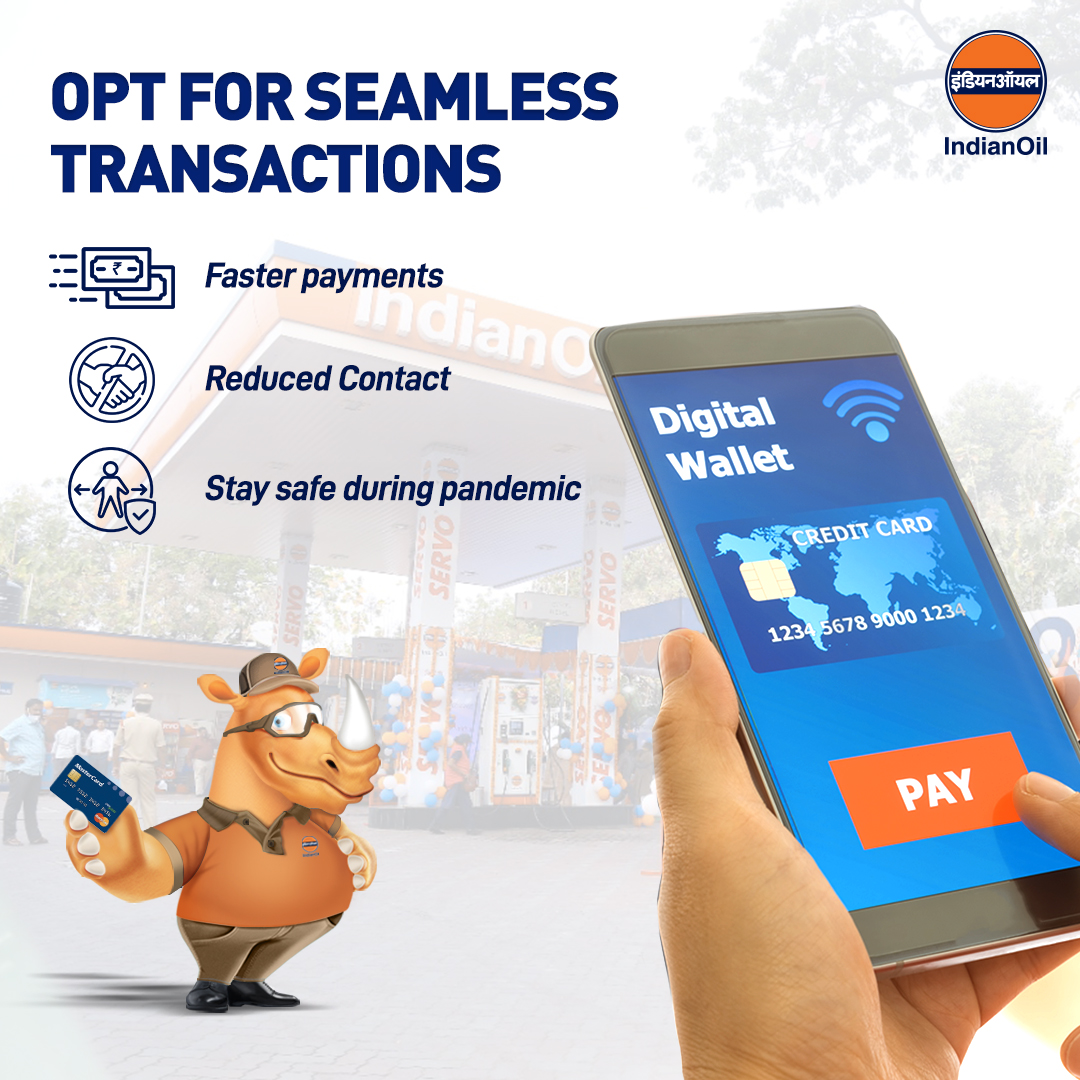 IndianOilcl's tweet photo. Go cashless the next time you stop for a refill at IndianOil. Paying through digital payments is faster, safer and easier than cash transactions. https://t.co/utp8blGe9S