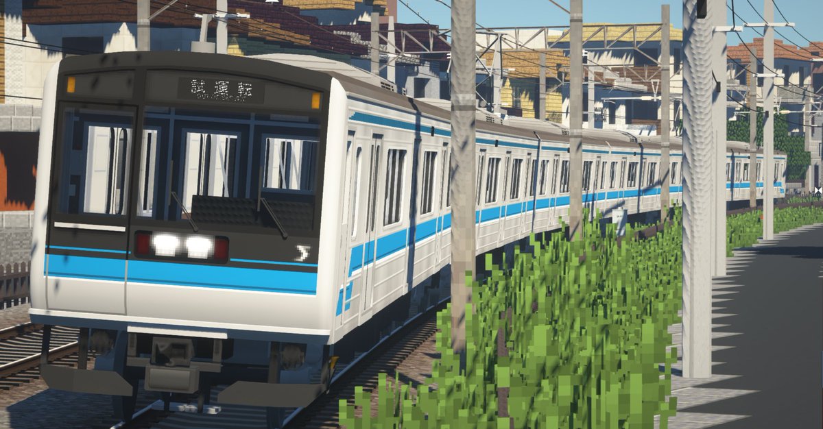 aomiya3000's tweet photo. #RTM_SS キットを改造して北都電鉄の直通先の電車を作るなどした https://t.co/Help95c0WC