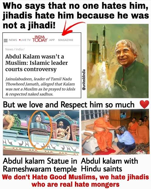 Moglimoglee's tweet image. Who said no one hates #AbdulKalam !! See
But we love him...

Muslim PM, #MuslimPresident #PresidentialElections #PresidentialElections2022 #President