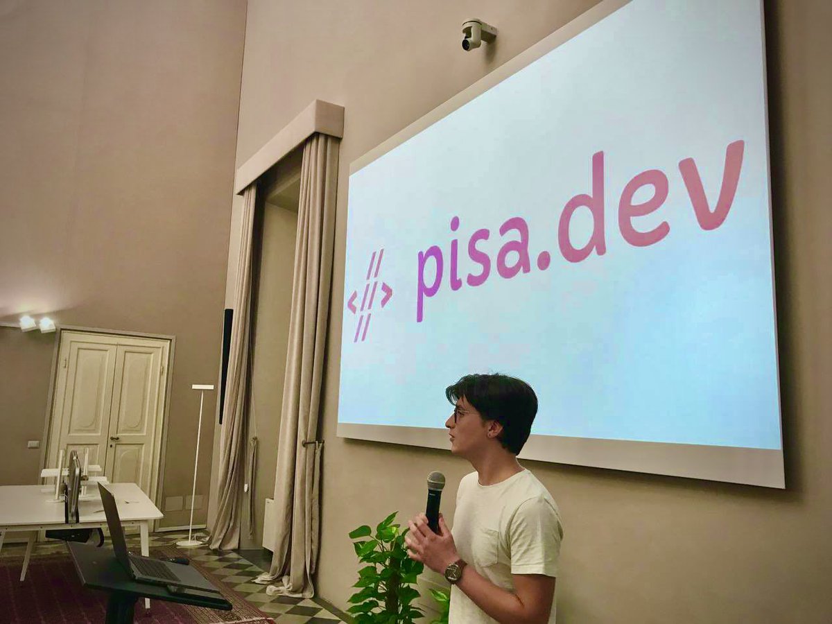 Un lancio FENOMENALE 🚀

Grazie a tutti i partecipanti del primo evento di <a href="/pisa_dev/">Pisa.dev</a>, sarà un ricordo che porterò con me per sempre 🤩

E grazie a <a href="/Brotherhood94/">Alessandro Berti</a> per il talk, <a href="/AzraelSec/">AzraelSec</a> <a href="/LucaCorbucci/">@lucacorbucci@mastodon.cloud</a> <a href="/team_geckosoft/">Geckosoft</a> e tutti gli altri per l'aiuto!