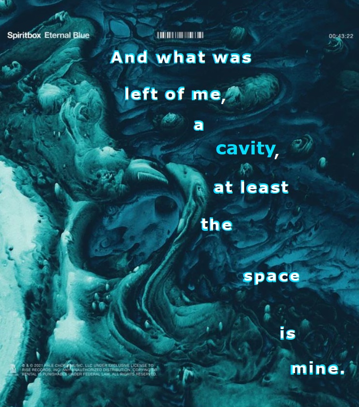 _Alan_Aster's tweet photo. #MetaphorMonday

Eternal Blue lyrics by @corklezlaplante &amp; @spiritboxband (cover art by graphic designer Kevin Moore I believe). https://t.co/985CMwIzFe

#poetrycommunity #WritingCommunity #poemlyrics https://t.co/CUjp6k7lz8