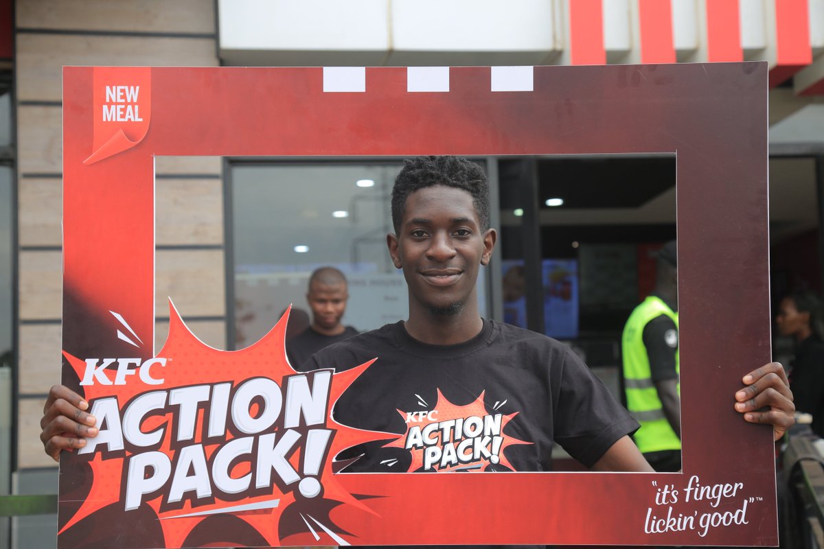TheRandomGuyX's tweet photo. It was a funny and memorable adventure #kfcactionpack as me one of the lucky winners l want to say thank you @KFCinUganda and guys continue eating KFC coz
"its finger
lickin' good" ππ https://t.co/g3eBxTB7Pw