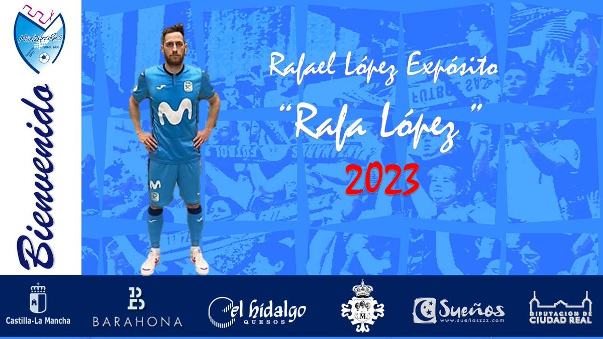 🔵⚪️[FICHAJE] 🔵⚪️

El Quesos El Hidalgo <a href="/ManzanaresFS/">ManzanaresFútbolSala</a> incorpora al cierre cordobés Rafa López de cara a la temporada 2022-2023

👉 Internacional con España
👉 Procede de <a href="/InterMovistar/">Movistar Inter FS</a> 
👉 Campeón de Copa con el <a href="/FCBfutbolsala/">Barça Futbol Sala</a> 

manzanaresfs.com/el-internacion…