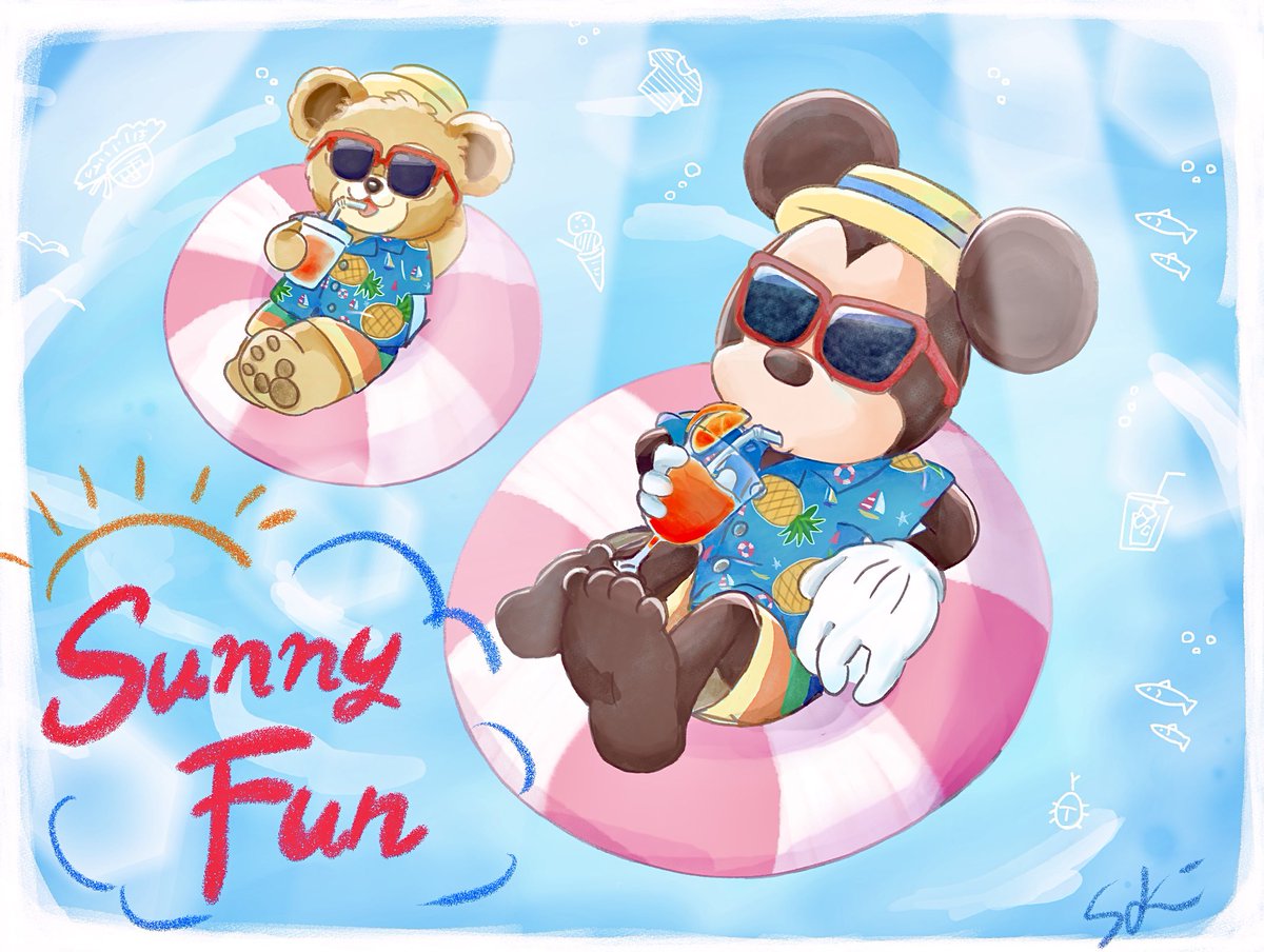 disney_saki626's tweet photo. 🍹Sunny Fun☀️
#Disney #DisneyFANART
#Duffy #MiceyMouse
#FANART #drawing
#summer #sunnyfun https://t.co/I6aHIixMvv