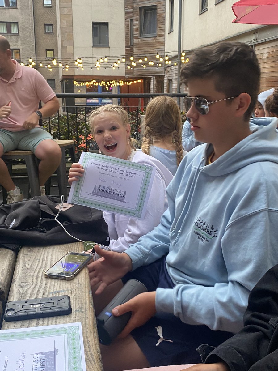 CgsDept's tweet photo. Time for awards. #Tripsover #Edinburgh #CGSedtour https://t.co/TEsaD8orfM