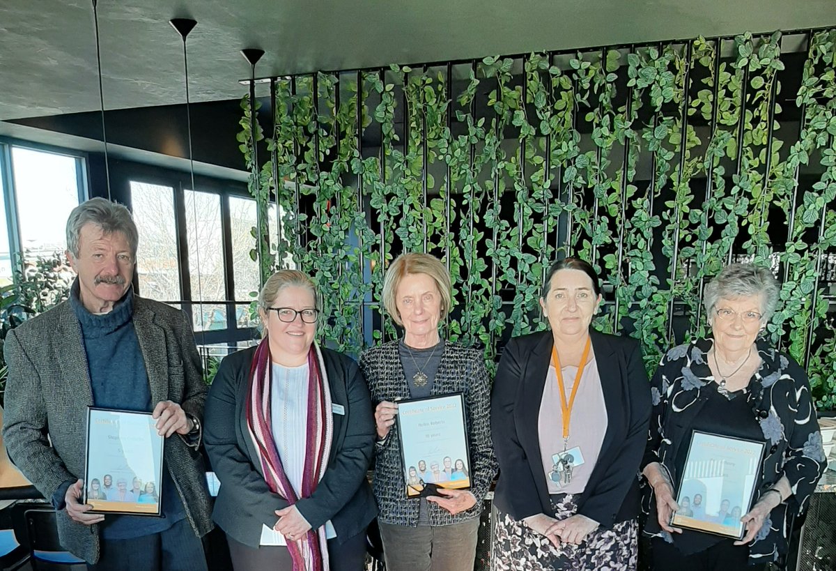 Corowa Court recently held a luncheon for the opportunity shop volunteers.  Three of the volunteers received a 5-year, 10-year and 25-year service award respectively.

We thank all our volunteers for their invaluable contribution to our residents and our community.